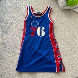 early 2000s vintage 76ers mini jersey dress